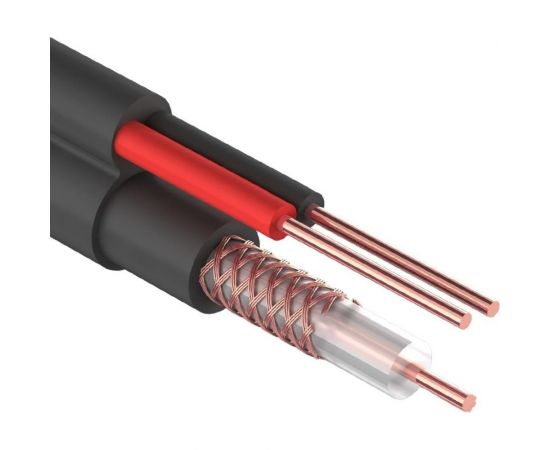 Кабель REXANT ККСВ-П+2х0,5 мм бухта 305 м черный 01-4004 