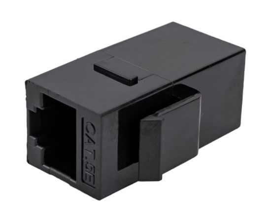 Проходной неэкранированный адаптер формата Keystone Cabeus RJ45-RJ45 (8p8c), категория 5е, CA-KJ-8p8c-C5e 