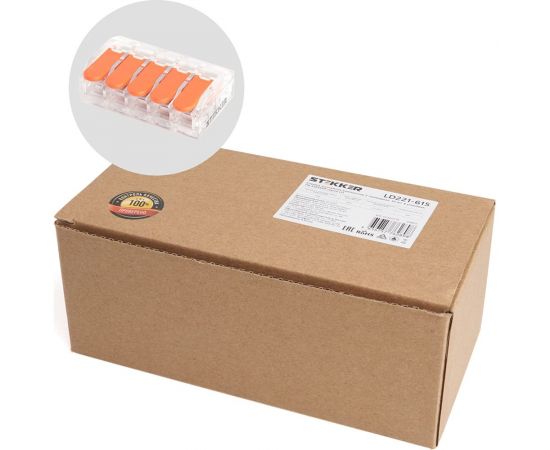 Универсальная компактная 5-проводная клемма STEKKER LD221-615 39865 