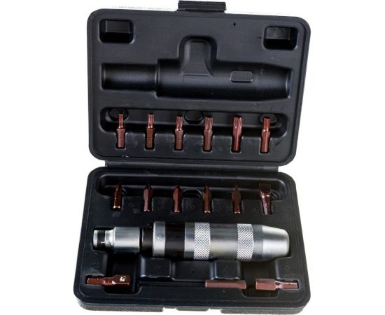 Ударная отвертка с набором бит и адаптерами Forsage 17пр, в кейсе 2624 F-5171 