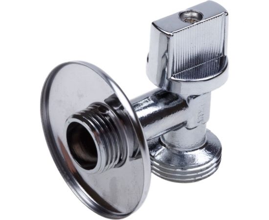 Шаровой кран AQUALINK угловой, для сантехнических приборов 1/2 нар-3/4 нар 1331 – изображение 2