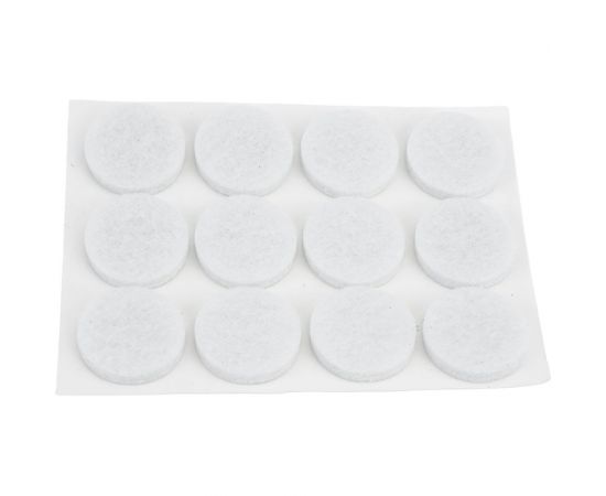 Самоклеящиеся накладки-протекторы для мебели Рыжий кот 12 шт., 20 мм, белый 105203 – изображение 4