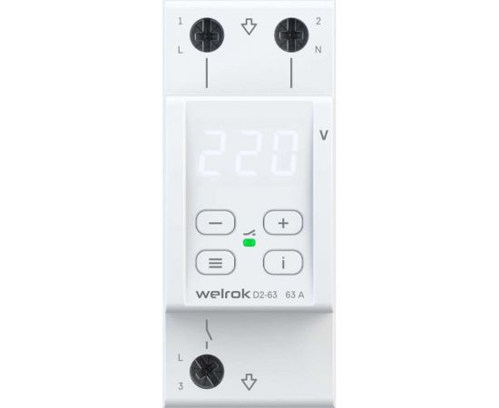 Реле напряжения Welrok d2-63 4660251140069 – изображение 4