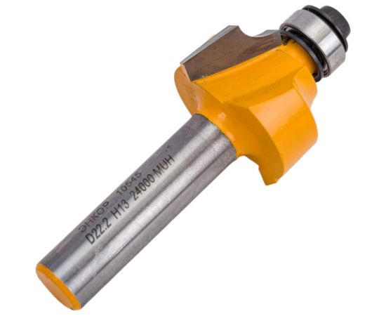 Фреза кромочная калевочная (22.2х13 мм; R 4.8 мм; хвостовик 8 мм) по дереву Энкор 10545 – изображение 2