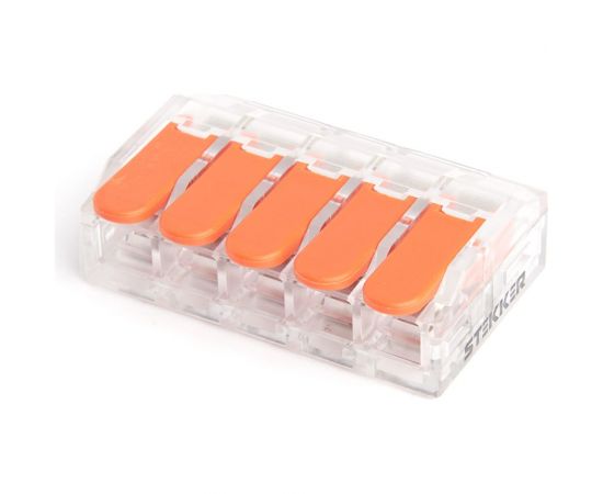 Универсальная компактная 5-проводная клемма STEKKER LD221-615 39865 – изображение 6