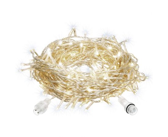 Электрогирлянда-конструктор VEGAS Занавес 96 теплых ламп, 6 нитей, прозрачный провод 55018 – изображение 3