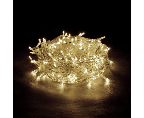 Электрогирлянда-конструктор VEGAS Занавес 96 теплых ламп, 6 нитей, прозрачный провод 55018 – изображение 2