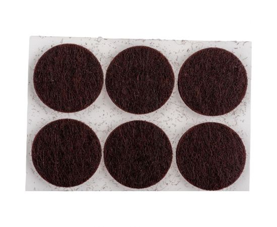 Самоклеящиеся накладки-протекторы для мебели Рыжий кот 12 шт., 20 мм, коричневый 105202 – изображение 3