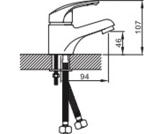 Смеситель для умывальника Эверест B10-029M – изображение 2