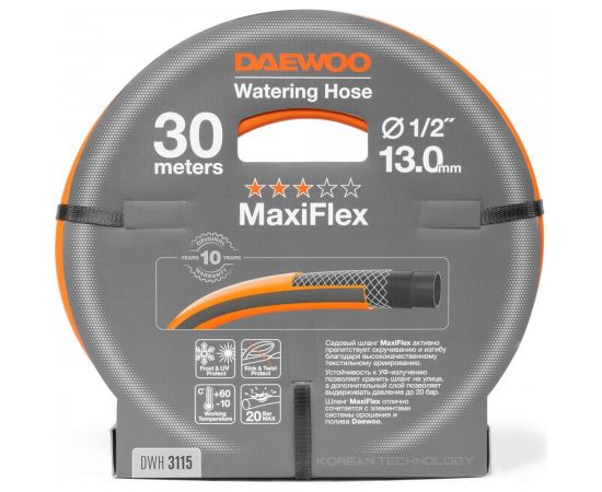 Шланг DAEWOO maxiflex диаметром 1/2 13 мм, 30 м DWH 3115 – изображение 6