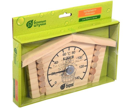 Термометр для бани и сауны Банные штучки Избушка 23х12.5х2.5 см 18014 – изображение 2