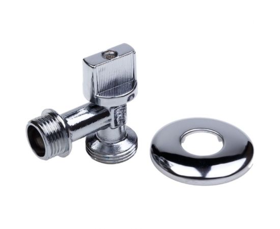 Шаровой кран AQUALINK угловой, для сантехнических приборов 1/2 нар-3/4 нар 1331 – изображение 4