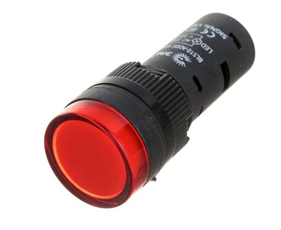 Лампа ЭРА AD16DS(LED)матрица, d=16мм, красный, 230В AC, 20/1000/40000 Б0045616 – изображение 2