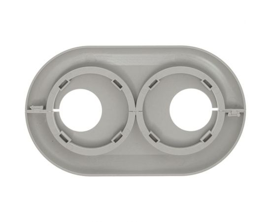 Розетта двойная пвх GRACE d20 серый УТ000074189 – изображение 2