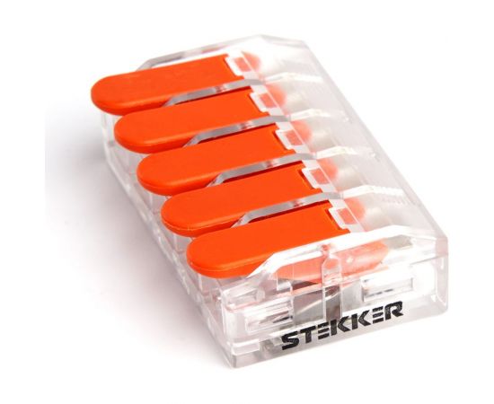 Универсальная компактная 5-проводная клемма STEKKER LD221-615 39865 – изображение 3