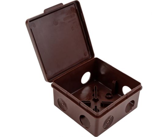 Распаячная коробка IEK км 100x100x50мм о/к ip54 8 вв. дуб UKO31-100-100-050-K24-54 – изображение 6