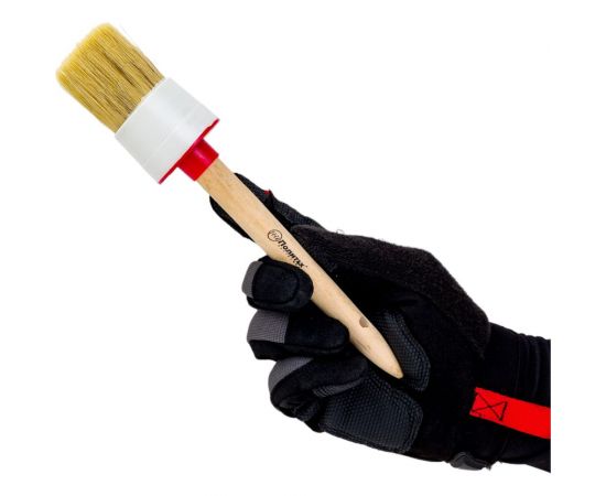 Круглая кисть в пластмассовой оправке Политех №14 50мм 1511050 – изображение 2