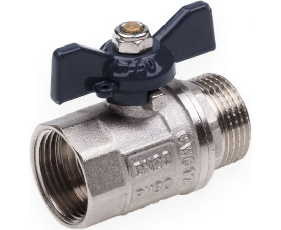 Шаровой кран AQUALINK вн-нар 1 B бабочка 1160 – изображение 3