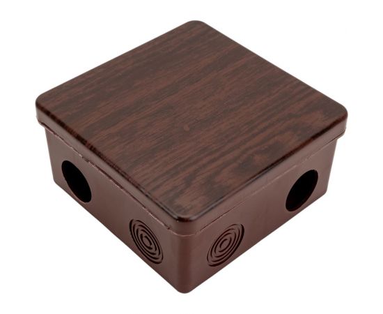 Распаячная коробка IEK км 100x100x50мм о/к ip54 8 вв. дуб UKO31-100-100-050-K24-54 – изображение 4