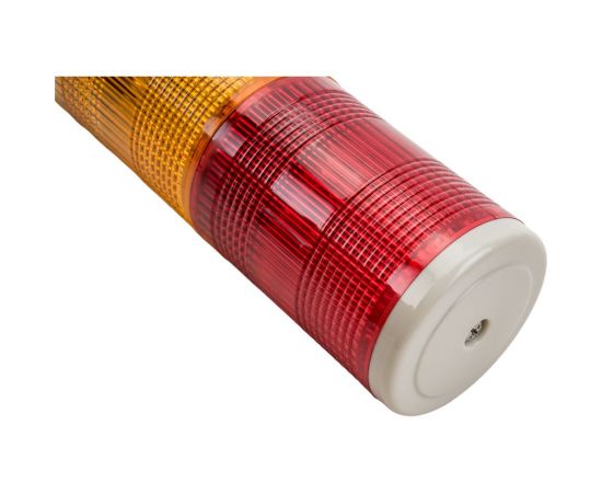 Светосигнальная колонна INNOCONT d=56мм, светодиод, стойка 70мм, основание d=70мм, постоянное свечение, зуммер, цвет: красный, желтый, зеленый, 24VDC, IP50, кабель 0,5м TL56B-024-RYG – изображение 10