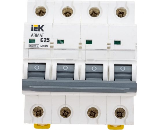 Автоматический выключатель IEK ARMAT M10N 4P C 25А AR-M10N-4-C025 