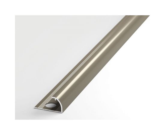 Профиль окантовочный полукруглый алюминиевый ЛУКА 12 мм, 2,7 м, 5 шт, Шампань УТ000021291 