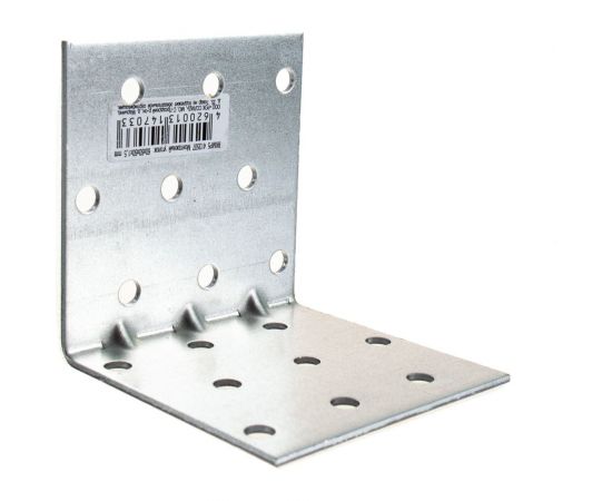 Усиленный монтажный уголок Rock RKMP5, 60х60х60х1,5 мм 20 шт. 413507 