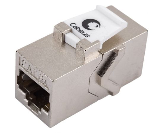 Проходной адаптер Cabeus RJ45-RJ45 (8p8c), категория 6a, экранированный CA-8p8c-C6a-SH 