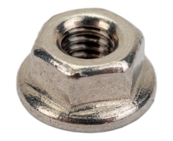 Шестигранная гайка с фланцем с насечками DINFIX ДИН 6923, нерж. А2, M3, 50 шт. 00-00002967 