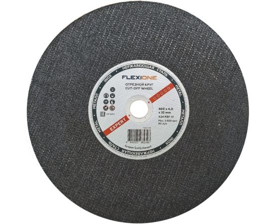 Круг отрезной по металлу и нержавейке (400х4х32 мм; A24; тип 41) Flexione 10001418 