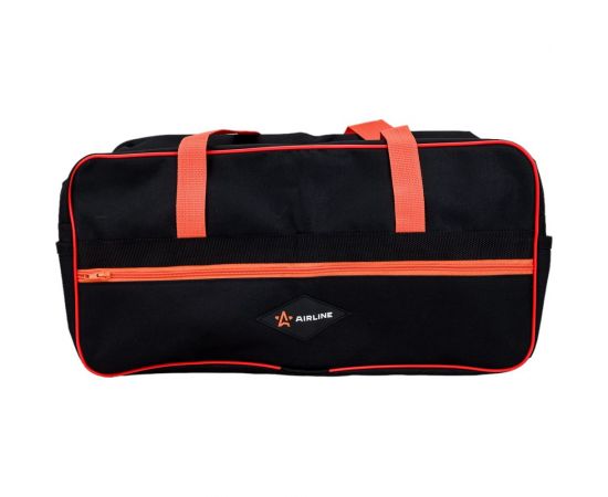 Дорожная автомобильная сумка Airline средняя, 49х24х20 см, черная/оранжевая AR-BAG-01 