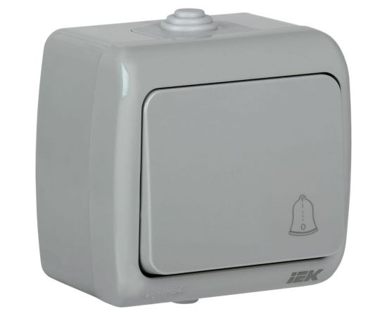 Кнопочный выключатель IEK ВС-20-1-3-A, открытой установки, 10А, IP54, AQUATIC EVA14-K03-10-54 