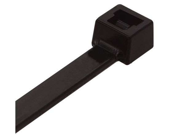 Ремешок-хомут ЕВРОПАРТНЕР атмосферостойкий, черный, 100x2,5 мм, 130 шт. 3 6010 8 – изображение 2