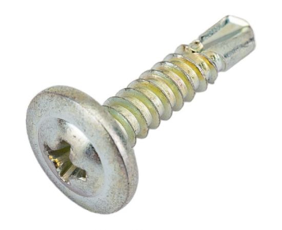 Саморез с прессшайбой Steelfix сверло, 4,2х19, 0.5 кг, 251 шт. ПШС421905 – изображение 2