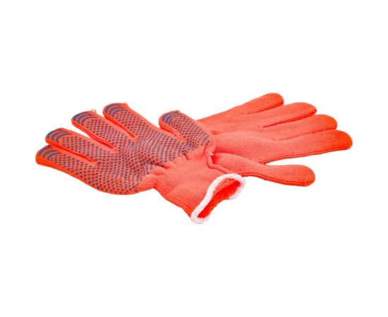 Утепленные акриловые перчатки Gigant с защитой от скольжения, 10 класс, сигнальный цвет GGW-10 – изображение 5