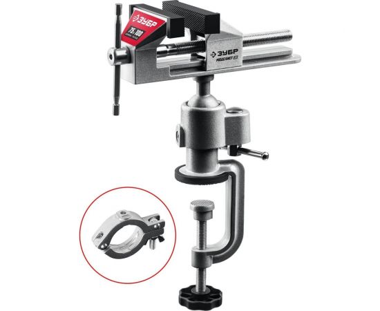 Шарнирно-поворотные тиски для точных работ ЗУБР Моделист 3D, 75 мм 32487-75_z01 – изображение 2