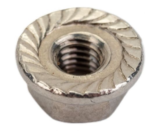 Шестигранная гайка с фланцем с насечками DINFIX ДИН 6923, нерж. А2, M3, 50 шт. 00-00002967 – изображение 3