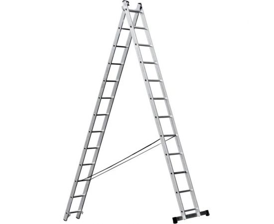 Универсальная двухсекционная лестница STAIRS 12 ступеней AL 212 – изображение 9