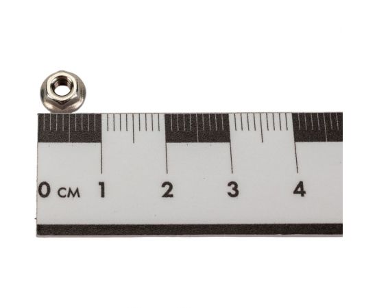 Шестигранная гайка с фланцем с насечками DINFIX ДИН 6923, нерж. А2, M3, 50 шт. 00-00002967 – изображение 2