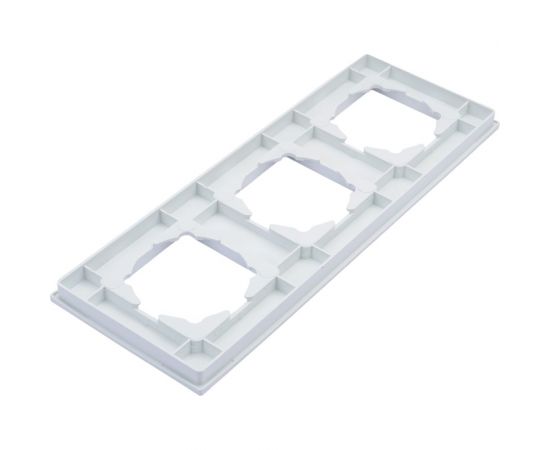 Рамка GUNSAN 3 поста Eqona белый 16401100-000143 – изображение 2