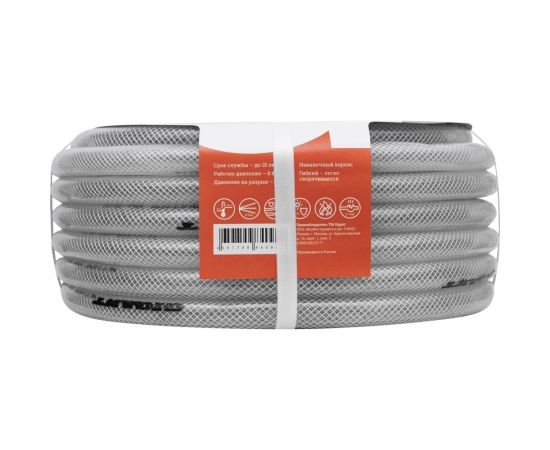 Трёхслойный армированный силиконовый поливочный шланг Gigant 3/4"", 25 м GREZ-03 – изображение 5