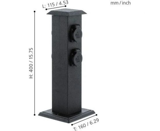 Наземный блок розеток EGLO ПРОМО Park 4 93426 – изображение 3