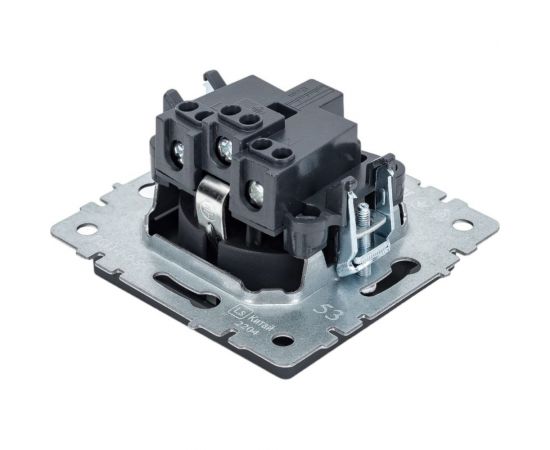 1-местная розетка IEK Brite рс11-1-0-брг с заземлением, без защитных шторок, 16А, графит BR-R11-16-K53 – изображение 2