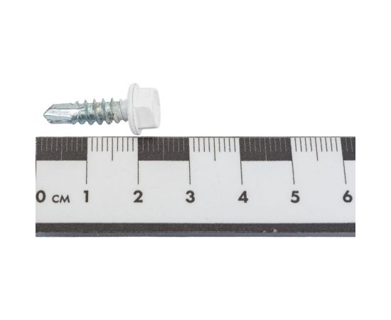 Самосверлящий винт HARDWEX ТМ HWX7-W-P9-5.5x19 мм, св.№3, RAL 9003, 250 шт. 5190000023729 – изображение 3