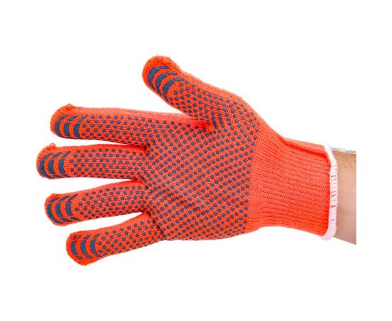 Утепленные акриловые перчатки Gigant с защитой от скольжения, 10 класс, сигнальный цвет GGW-10 – изображение 3