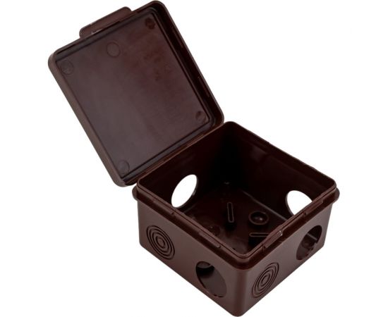 Распаячная коробка IEK км 80x80x50мм о/к ip54 7 вв. дуб UKO31-080-080-050-K24-54 – изображение 4