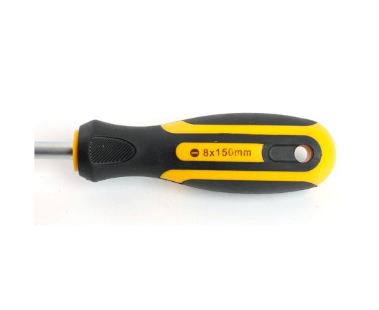 Крестовая отвертка STEKKER SL 8.0 х 150 мм, Cr-V двухкомпонентная рукоятка, SDM-SL80-150, 39774 – изображение 3
