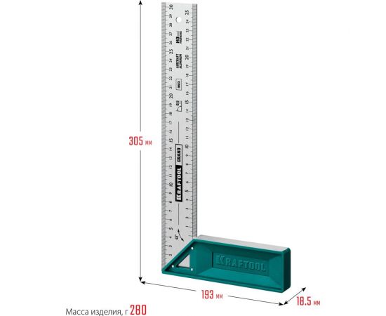 Высокоточный столярный угольник KRAFTOOL Grand 300 мм 3439-30 – изображение 3