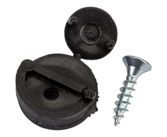 Зеркалодержатель Tech-Krep пластиковый для мебели черный с шурупом 8 шт. пакет 152228 – изображение 7