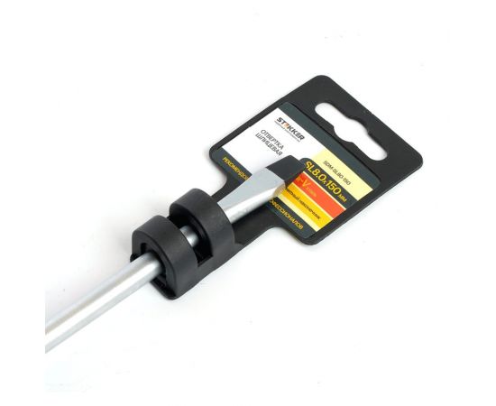 Крестовая отвертка STEKKER SL 8.0 х 150 мм, Cr-V двухкомпонентная рукоятка, SDM-SL80-150, 39774 – изображение 6